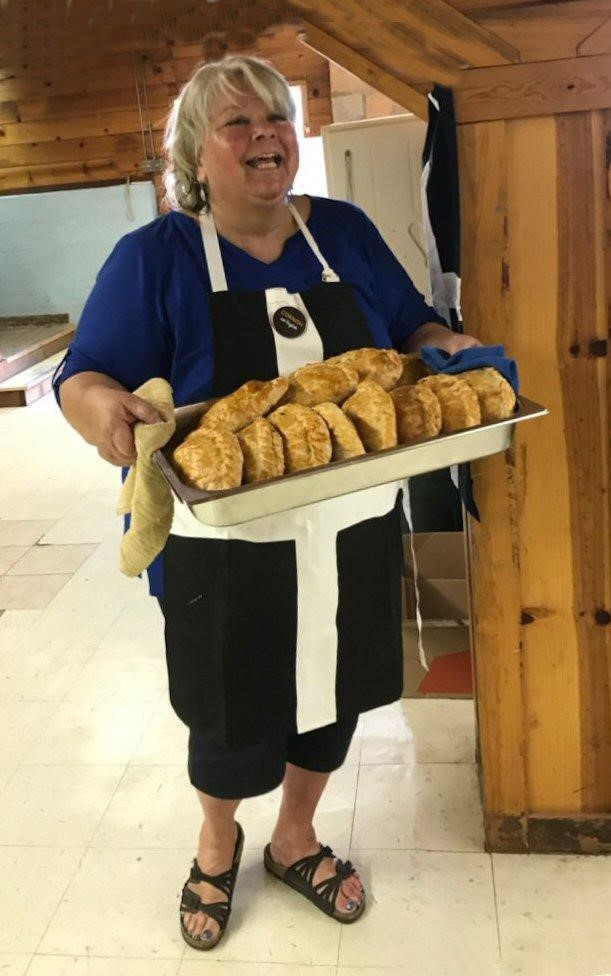 Kitty Quayle with her pasties